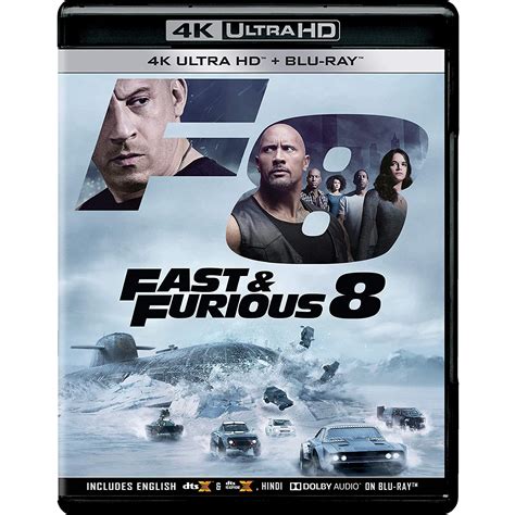 Fast & Furious 8: The Fate of the Furious (4K UHD + Blu-ray): Amazon.in ...