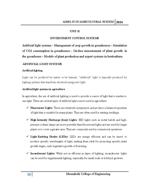Agri 101 - Unit 2 Study Notes: Environmental Control in Greenhouses ...