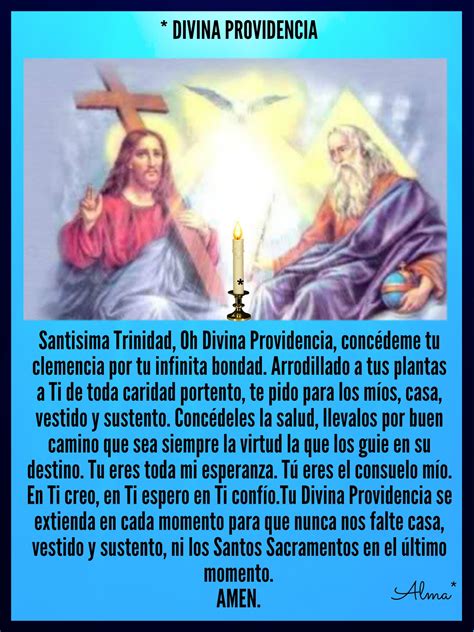 Oracion Ala Divina Providencia Y Santisima Trinidad Store | varsana.com