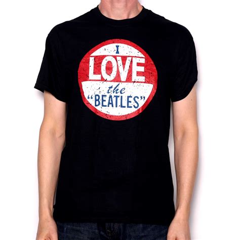 The Beatles T Shirt - I Love The Beatles 100% Official | Beatles T ...