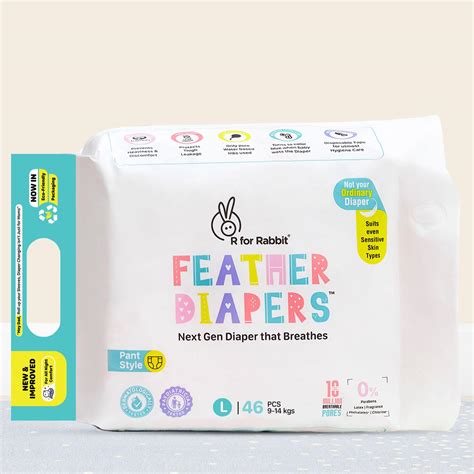 Buy R for Rabbit Large L Size Premium Feather Diaper for Baby 9 to 14 ...