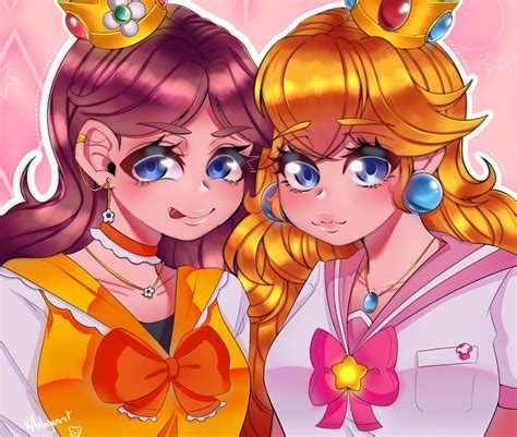 Princess Peach And Daisy Fan Art