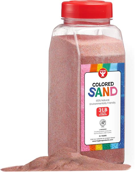 Amazon.com: Hygloss Products Colored Play Sand - Assorted Colorful Craft Art Bucket O' Sand, 3 ...