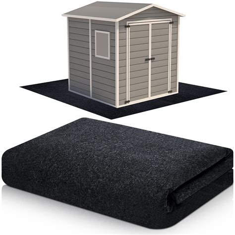 Haull Outdoor Storage Shed Floor Mat Waterproof Outdoor Carport Mat ...
