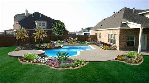Image result for Simple Pool Landscape