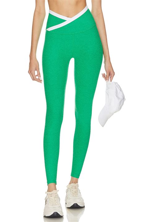Beyond Yoga Spacedye Outlines High Waisted Midi Legging in Green Grass ...