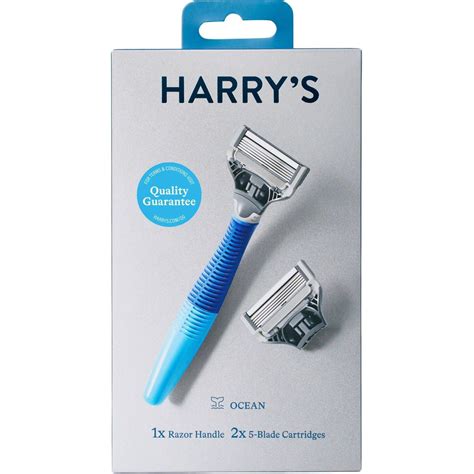 Harry's 5-Blade Men's Razor - 1 Razor Handle + 2 Razor Blade Refills ...
