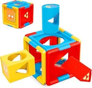 Buy Fezeedi Shape Sorter, Baby Activity Logic Cube, Infant ...