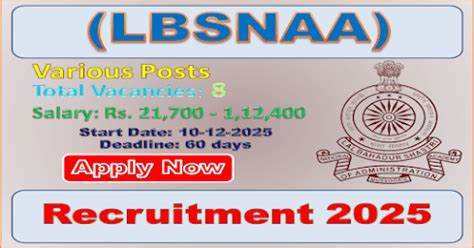 LBSNAA Recruitment 2026 – Submit Offline Application for 08 DEO ...