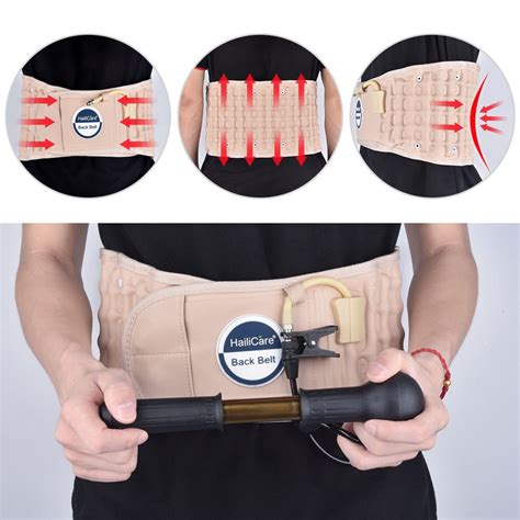 Air Support Lumbar Decompression Belt Physio Back Brace Spinal Pain Relief