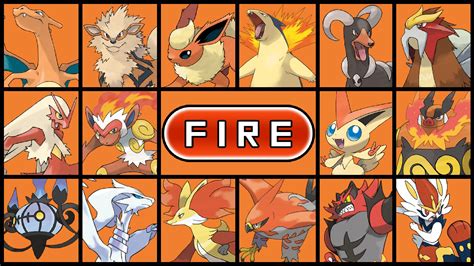 All Pokemon Fire Types
