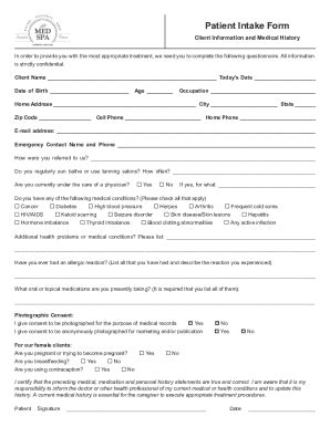 Fillable Online Counseling Intake Form Template Fax Email Print - pdfFiller