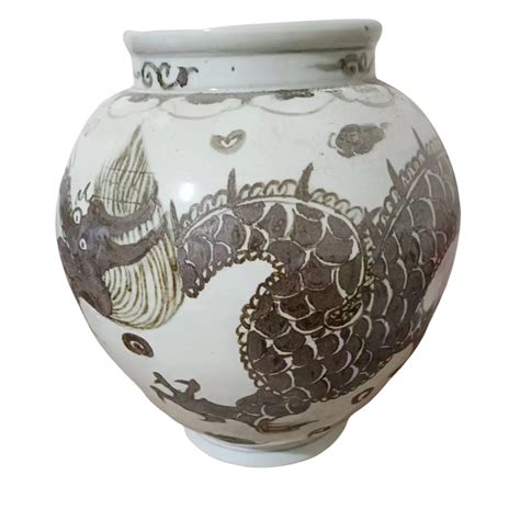 Legend of Asia Rusty Brown Small Jar Dragon — ShopTheAddison