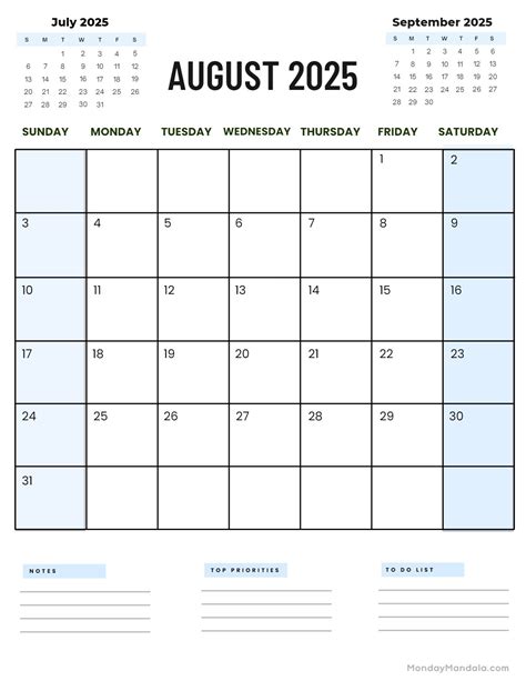 2025 Calendar Printable Portrait
