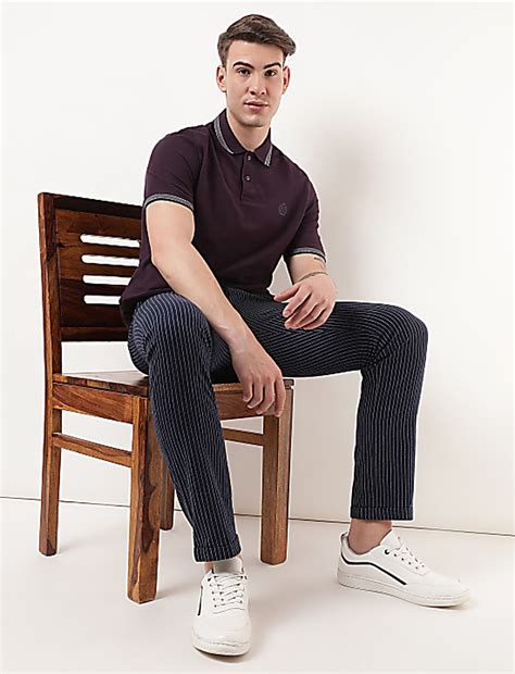 Buy Pure Cotton Logo Polo Collar T-shirt at Marks & Spencer