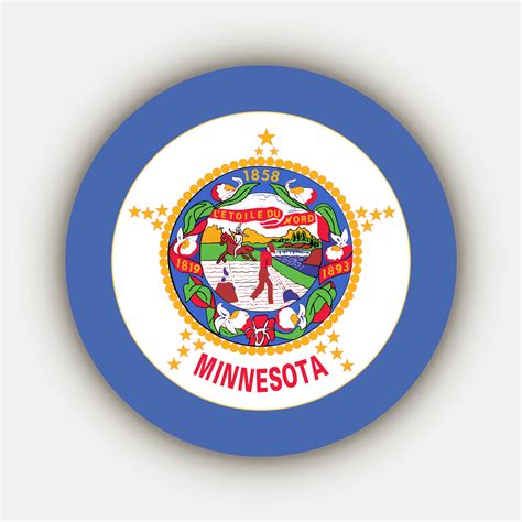 Minnesota state flag. Vector illustration. 21554700 Vector Art at Vecteezy