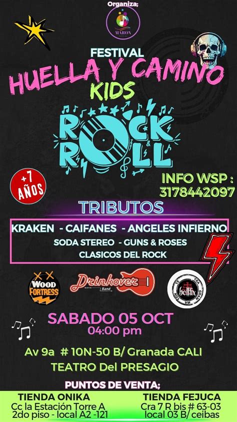 HUELLA Y CAMINO PARA LOS NIÑOS ROCKER , Las Acacias, Santiago de Cali ...