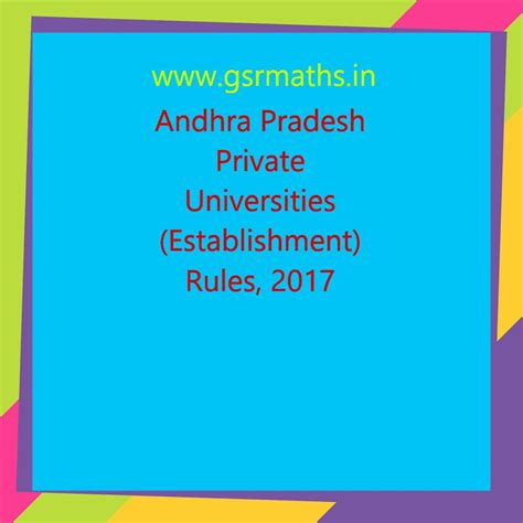 G.O.M.S.No.22,dt.18-05-2017-Andhra Pradesh Private Universities ...