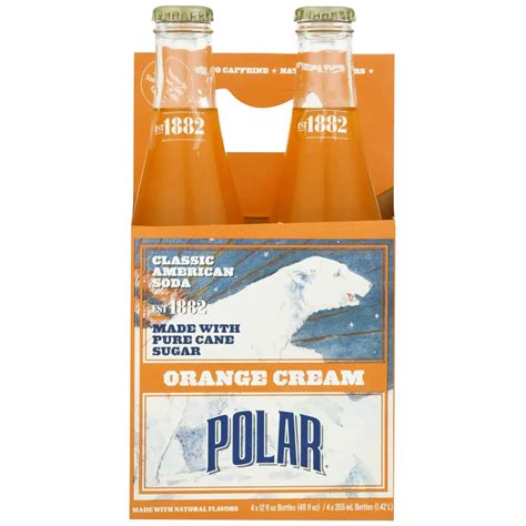 Polar Classics Orange Cream Soda reviews ratings & information - Bev Rank