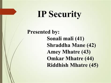 Image result for IP Security Overview