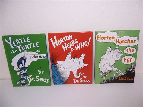 Buy Set of 3 Dr. Seuss Books: "Yertle The Turtle", "Horton Hears A Who ...