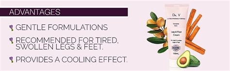 Dr V Leg & Foot cream 100g : Amazon.in: Health & Personal Care