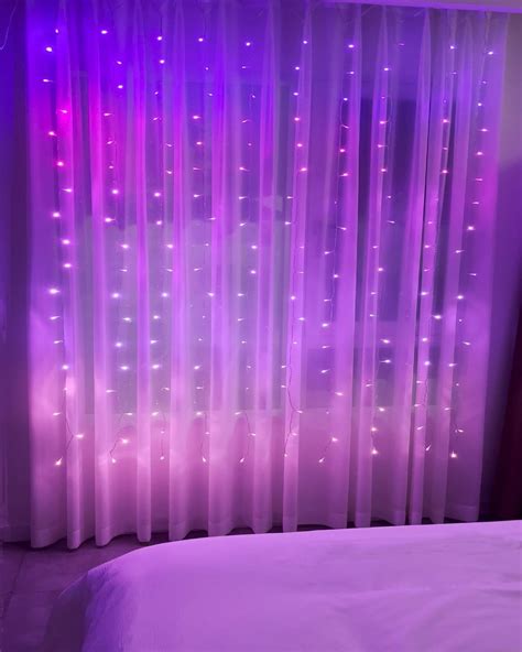BECCOBEAT Curtain Lights Pink Purple Fairy Lights for Bedroom India | Ubuy