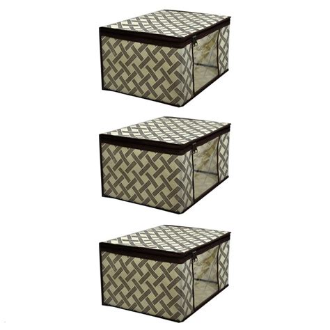 Aranesp Women's Printed Non Woven Saree Cover Storage Bags for Clothes ...