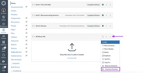 Importing Favorited Canvas Commons Content - StrongMind Partner Success ...