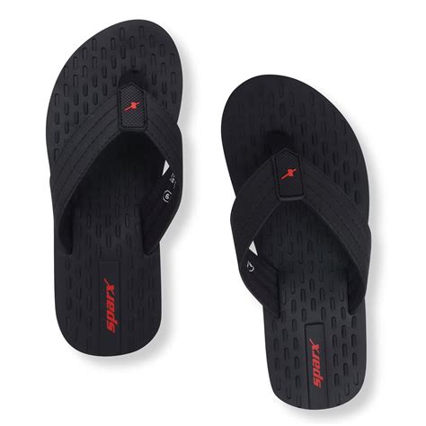 Sparx Black Red Flip Flops for Men SFG-4036 – Relaxo Footwears Limited