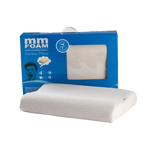 MM FOAM Contour Pillow - 100% Organic Natural Latex with Dual Heights ...