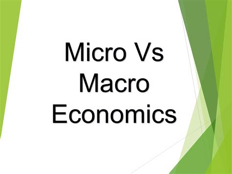 Micro vs macro economics | PPTX