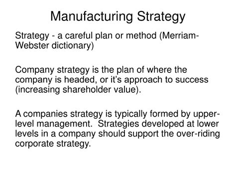Manufacturing Strategy 的图像结果