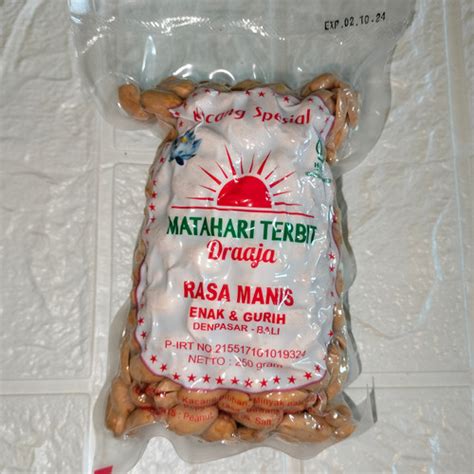 Jual Kacang Bali Matahari Terbit Rasa Manis Biji Kecil 250 gram - Biji ...