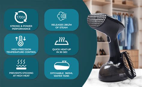Balzano Garment Steamer 1700W for Clothes | Portable Handheld Steamer ...