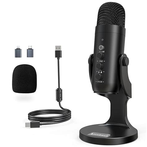 zealsound USB Microphone, Condenser Computer Mic, Plug & Play Gaming ...