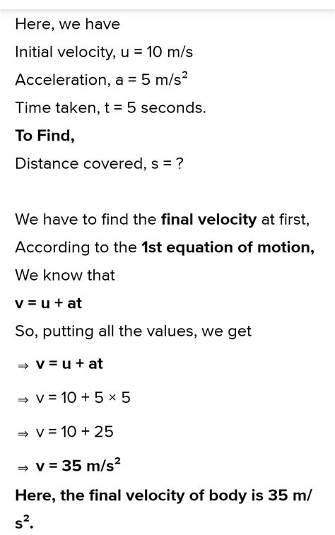 Find the timetaken to increase velocity of body 90 m/sec to 120 m/sec ...