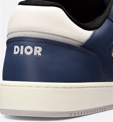 B27 Low-Top Sneaker Blue, Cream and Dior Gray Smooth Calfskin with ...