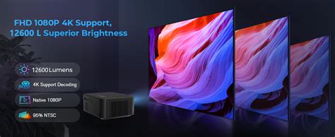 WZATCO Neo Smart Projector 4k Ultra HD, Native 1080p, Fully Automatic ...