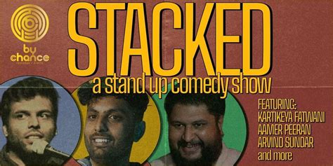 STACKED - A Stand Up Comedy Line-up @ BY CHANCE, By Chance: Bengaluru ...
