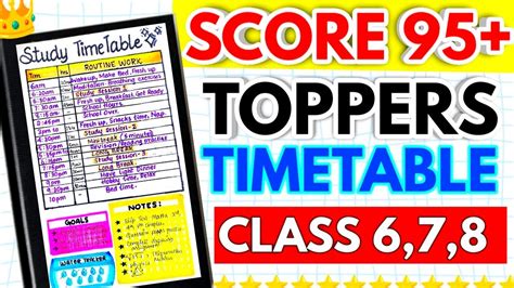 Toppers Timetable 的图像结果