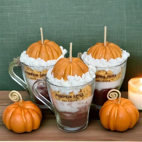PUMPKIN SPICE LATTE -Highly Scented Soy Wax Candle-... - Depop