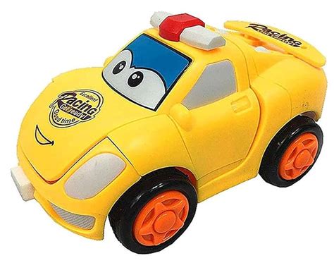 PRIMEFAIR 2 in 1 Robot Car Toys for Kids with 360° Rotation, Friction ...