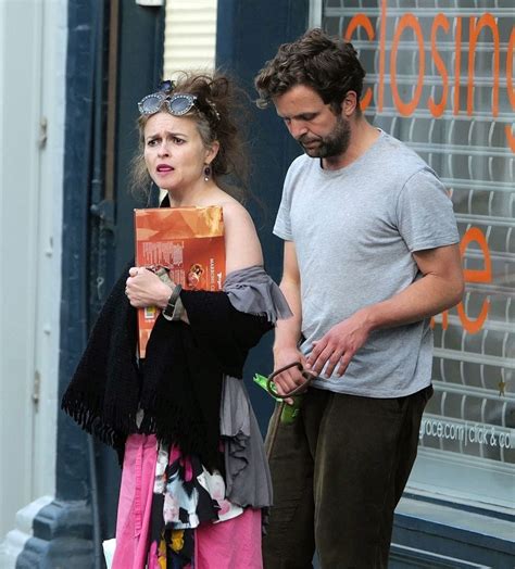HELENA BONHAM CARTER and Rye Dag Holmboe Out with Their Dog in London ...