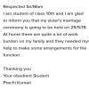write a letter to the principal of your school requesting her to grant ...