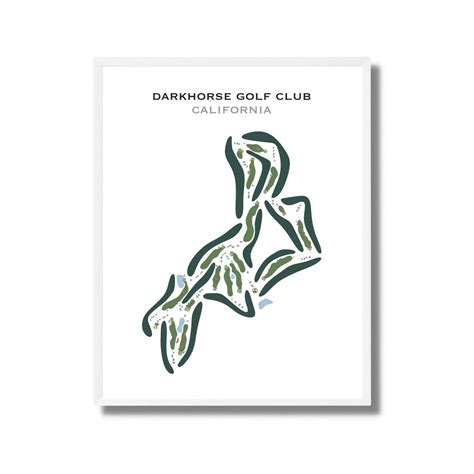 Darkhorse Golf Club, CA | Golf Course Map, Golf Map, Golfer Gift for ...