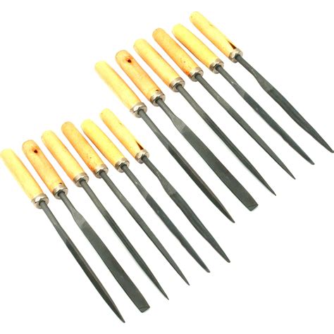 Needle File Set Wood Handles Wooden Files Carpentry Crafting Hobby ...