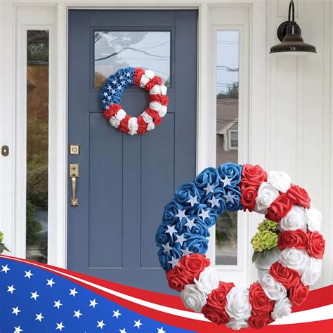 4th of July Wreath Patriotic Wreaths for Front Door 4th of July ...