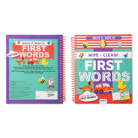 Giri - Wipe Clean First Words (English) | Educational Book