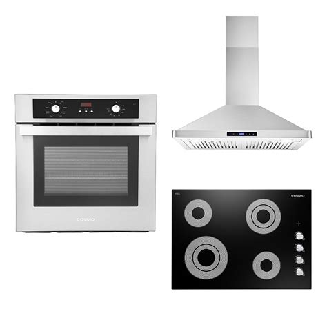 Buy Cosmo 3 Piece Kitchen Appliance Package With 30 Electric Cooktop 30 ...